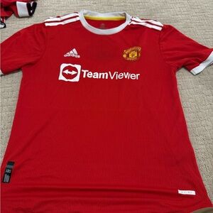 Adidas Manchester United Mens/Kids Red Home Jersey - TeamViewer